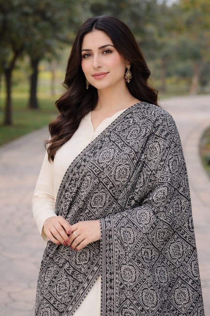 Traditional Patterned Shawl