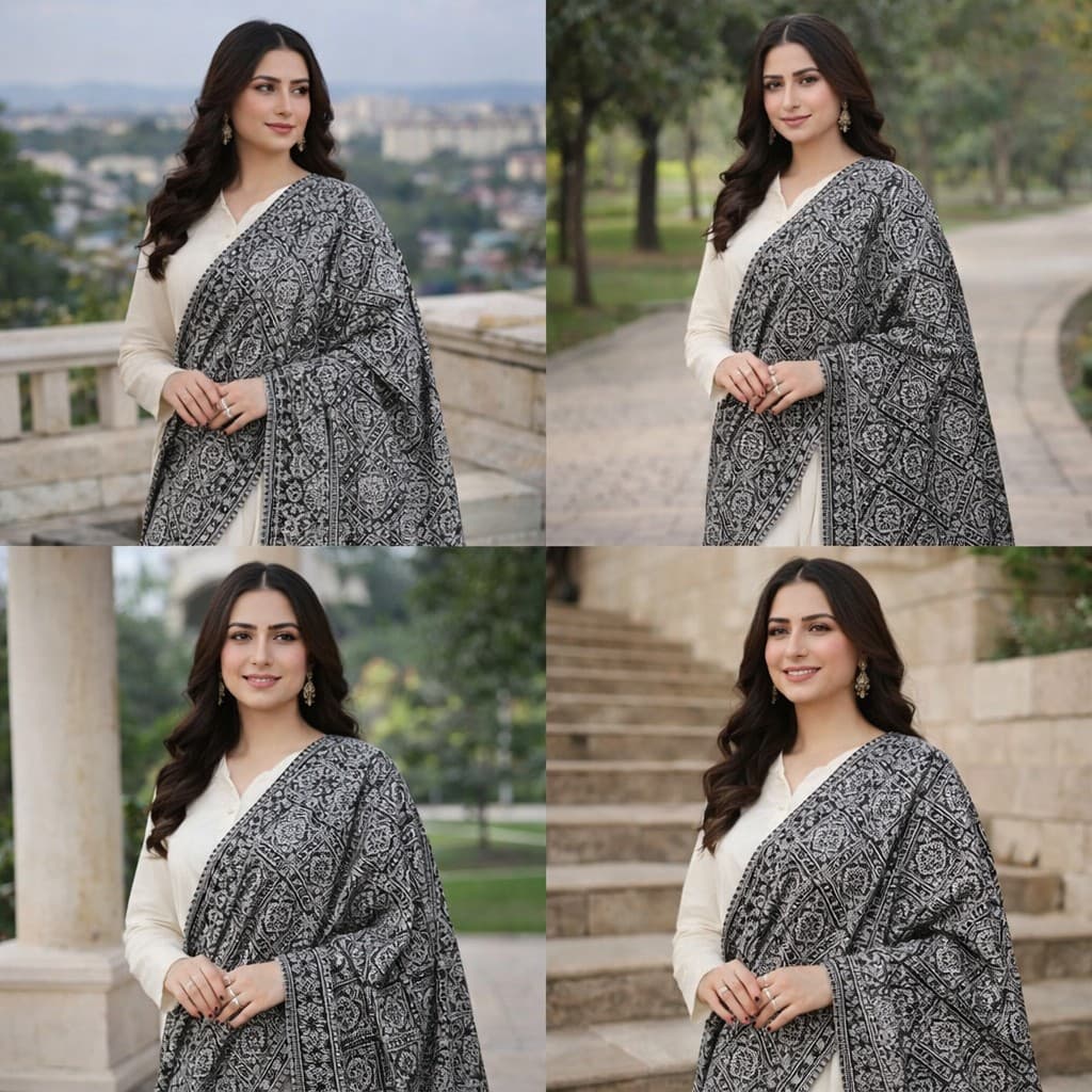 Traditional Patterned Shawl